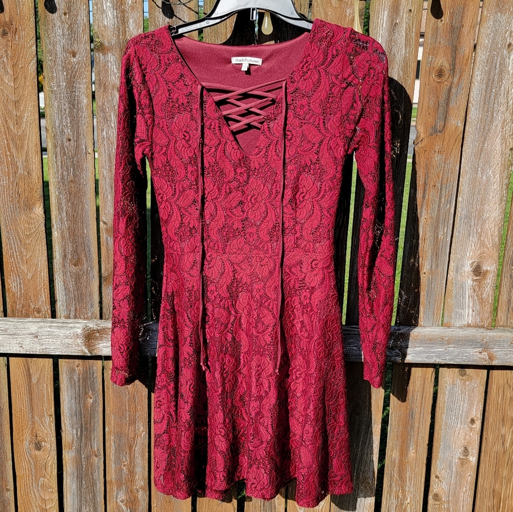 Charlotte Russe Lace Red Dress